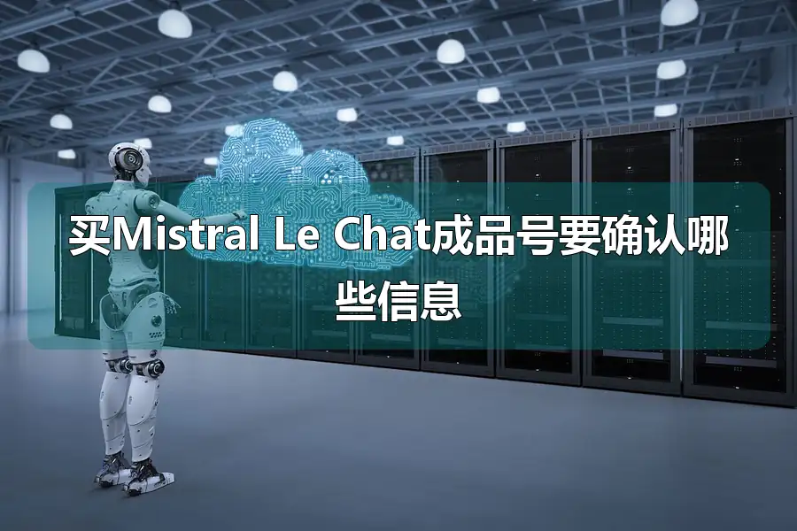 买Mistral Le Chat成品号要确认哪些信息