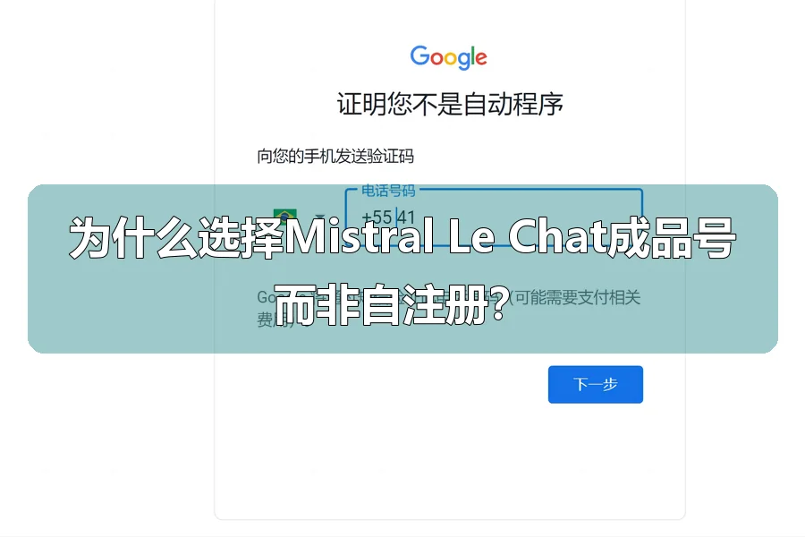 为什么选择Mistral Le Chat成品号而非自注册?